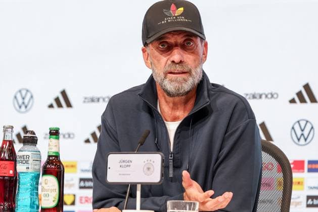 Head Coach Jürgen Klopp of Germany at the press conference following the home victory, Germany vs. Serbia, Soccer, DFL, DFB, UEFA Nations League, 2026–2027 season, group stage, Group B, Matchday 3 of 6, October 1, 2026, Munich, Bavaria, Germany Copyright: xkolbert-press MartinxAgüerax
