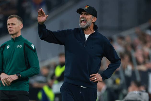 UEFA Nations League, Match 26-27: Germany vs. Serbia on October 1, 2026, at the Allianz Arena in Munich. Coach Jürgen Juergen Jurgen Klopp of Germany shouts instructions. MH