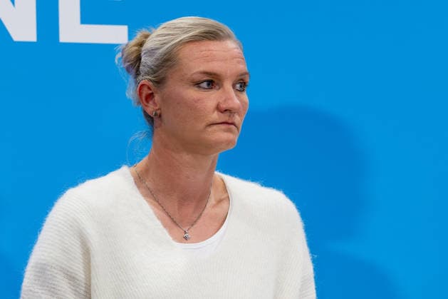 Alexandra Popp, Soccer Player, Olympic Champion, Portrait, GER, Germany vs. Serbia, Soccer, UEFA Nations League, League A, Matchday 3, 2026–2027 Season, October 1, 2026 DFL DFB REGULATIONS PROHIBIT ANY USE OF PHOTOGRAPHS AS IMAGE SEQUENCES AND OR QUASI-VIDEO Photo: HMB Media, Heike Feiner Copyright: HMBxMedia HeikexFeiner