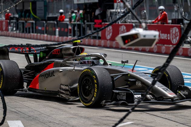 SEPANG, MALAYSIA: Gabriel Bortoleto, racing for the Audi Revolut F1 Team team during the 2026 Formula 1 Bahrain Grand Prix at the Sepang International Circuit in Sepang, Malaysia