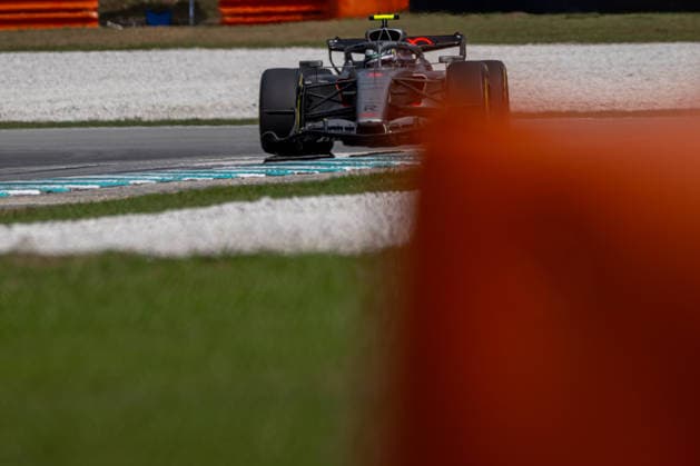 SEPANG, MALAYSIA: Gabriel Bortoleto, racing for the Audi Revolut F1 Team team during the 2026 Formula 1 Bahrain Grand Prix at the Sepang International Circuit in Sepang, Malaysia