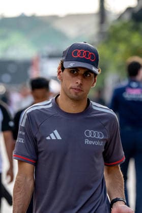 SEPANG, MALAYSIA: Gabriel Bortoleto, racing for the Audi Revolut F1 Team team during the 2026 Formula 1 Bahrain Grand Prix at the Sepang International Circuit in Sepang, Malaysia