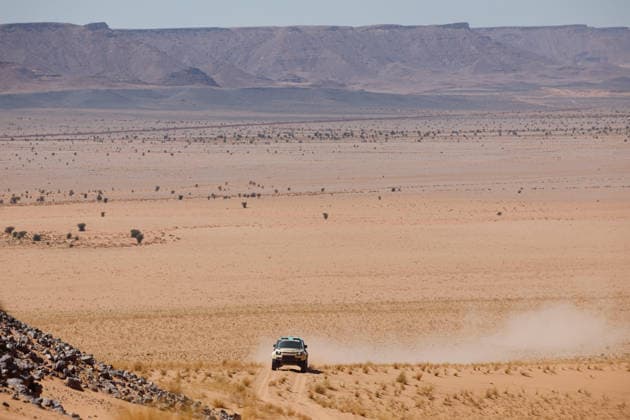 W2RC - RALLYE DU MAROC 2026 500 PETERHANSEL Stà phane (fra), METGE Michaël (fra), Defender Dakar D7X-R, Defender Rally, FIA W2RC, STK STK, action, during the Stage 4 of the Rallye du Maroc 2026, 4th round of the 2026 WR2C Championship from October 2, 2026 around Zagora, Morocco - AgadirMorocco Copyright: xFREDERICxLExFLOCxHx