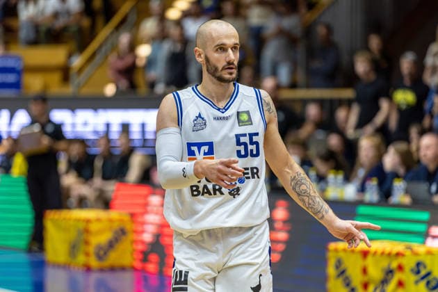 Portrait of Simon Krajcovic, HAKRO Merlins Crailsheim, 55, GER, HAKRO Merlins Crailsheim vs. Tigers Tübingen, Basketball, 2nd Basketball Bundesliga, Pro A, Matchday 2, 2026–2027 Season, October 2, 2026, GER, HAKRO Merlins Crailsheim vs. Tigers Tübingen, Basketball, 2nd Basketball Bundesliga, Pro A, Matchday 2, 2026–2027 Season, October 2, 2026, Ilshofen Copyright: xEibner-Pressefoto JanixPlessx EP_JPL
