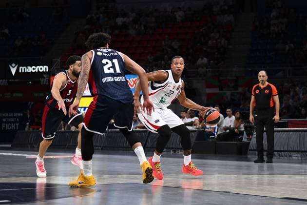 Devon Hall Kosner Baskonia Vitoria-Gasteiz - Armani Olimpia Milano EuroLeague 2026-27 Vitoria-Gasteiz, 02 10 2026 Foto M.Ceretti Ciamillo-Castoria Vitoria-Gasteiz Copyright: xMassimoxCerettix