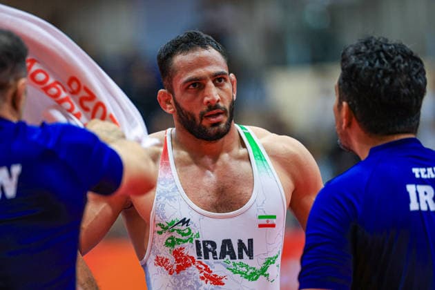 Asian Games, 97 kg Freestyle: Amirali Hamid Azarpira (IRI) Copyright: xAmirrezaxAliasgarix