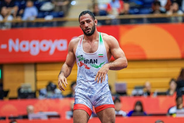 Asian Games, 97 kg Freestyle: Amirali Hamid Azarpira (IRI) Copyright: xAmirrezaxAliasgarix