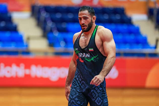 Asian Games, 97 kg Freestyle: Amirali Hamid Azarpira (IRI) Copyright: xAmirrezaxAliasgarix