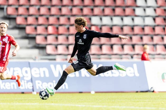 KSV Hessen Kassel vs. SSV Ulm 1846 Soccer, Regionalliga Southwest, Matchday 10, Auestadion Kassel, October 3, 2026, Oliver Wähling, SSV Ulm 1846, Soccer, 10 KSV Hessen Kassel vs. SSV Ulm 1846, Soccer, Regionalliga Southwest, Matchday 10, Auestadion Kassel, October 3, 2026; Photo by Lucca Fundel, Kassel Auestadion, Hesse, Germany