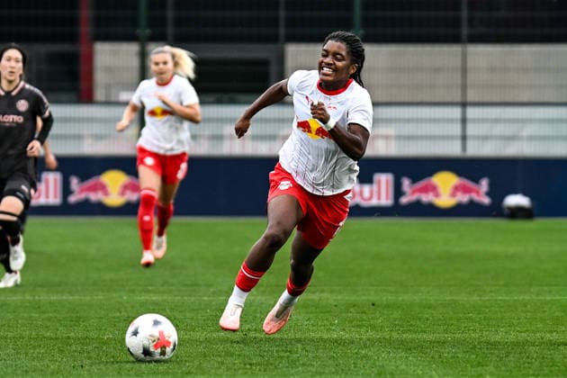 Soccer I Women s I 2026–2027 Season I Bundesliga I Matchday 6 I RB Leipzig 1 FSV Mainz 05 I October 3, 2026 Delice Boboy 17, Rasenballsport Leipzig Cutout, Close-up, Portrait, Single photo, single image, body, RB Leipzig Training Center, Cottaweg 7, Saxony, Germany Copyright: xLobeca InesxHähnelx