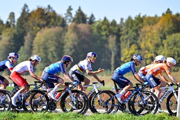 Dutch Demi Vollering is pictured in action during the elite women Road Race race (130 km) at the cycling UEC Road European Championships, in Ljubljana, Slovenia Saturday 3 October 2026. The UEC Road European Championships are taking place from 02 to 07 October in Ljubljana, Slovenia. DAVIDxPINTENS x188613314x