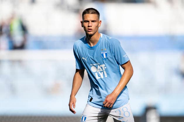 261003 Jovan Milosavljevic of Malmö FF during the friendly match between Malmö FF and FC Nordsjælland on October 3, 2026 in Malmö. Photo by Avdo Bilkanovic, BILDBYRAN COP 115 AB0391. soccer, football, fotball, practice match, friendly match, Malmö FF, FC Nordsjälland, bbeng Copyright: AVDOxBILKANOVIC BB261003AB097