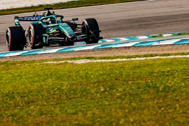 RECORD DATE NOT STATED 3rd October 2026; Sepang IC, Kuala Lumpur, Malaysia; Formula 1, Bahrain Grand Prix, Qualifying Day; Lance Stroll (18) of Canada and Aston Martin Aramco Formula One Team during qualifying at the Bahrain Grand Prix StephenxBlackberry