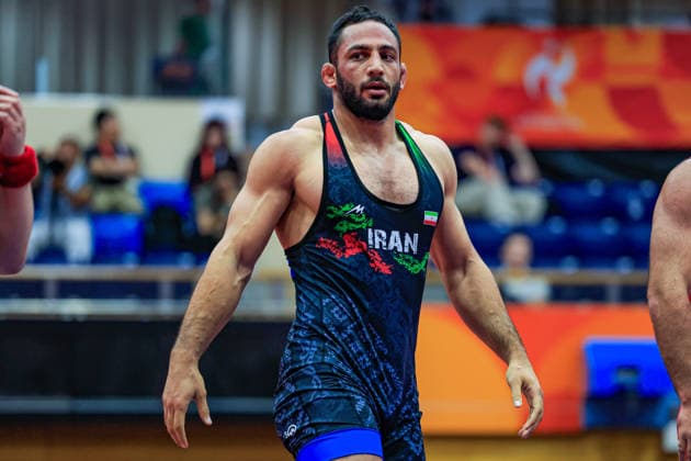 Asian Games, 97 kg Freestyle: Amirali Hamid Azarpira (IRI) Copyright: xAmirrezaxAliasgarix