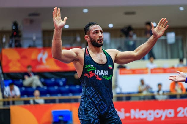 Asian Games, 97 kg Freestyle: Amirali Hamid Azarpira (IRI) Copyright: xAmirrezaxAliasgarix