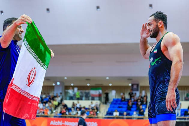 Asian Games, 97 kg Freestyle: Amirali Hamid Azarpira (IRI) Copyright: xAmirrezaxAliasgarix