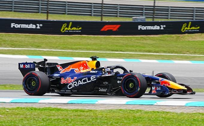 October 3, 2026, Sepang, Selangor, Malaysia: Oracle Red Bull Racing driver Max Verstappen (3) drives during a free practice session for the Formula 1 Gulf Air Bahrain Grand Prix in Malaysia at the PETRONAS Sepang International Circuit, in Sepang, Selangor, Malaysia. Sepang Malaysia - ZUMAk197 20261003_zsp_k197_015 Copyright: xRanjithxKumarx