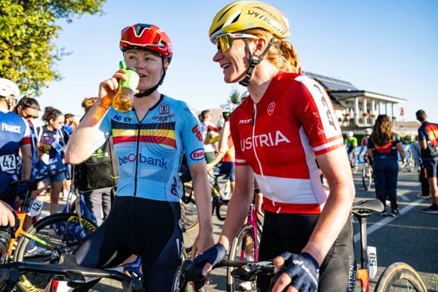 Belgium s Margot Vanpachtenbeke is pictured after the elite women Road Race race (130 km) at the cycling UEC Road European Championships, in Ljubljana, Slovenia Saturday 3 October 2026. The UEC Road European Championships are taking place from 02 to 07 October in Ljubljana, Slovenia. DAVIDxPINTENS x188627303x