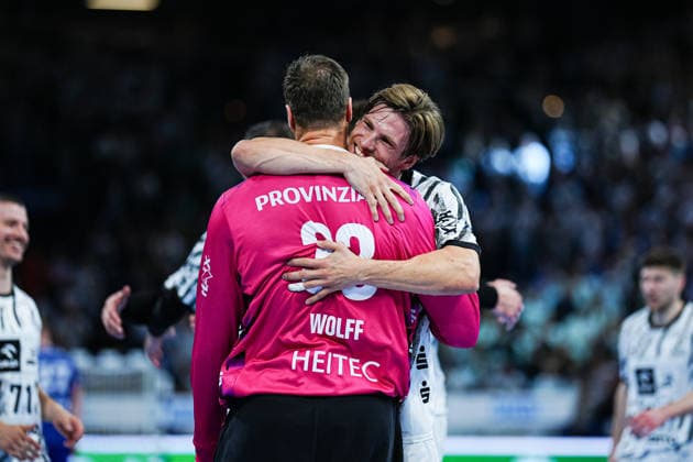 THW Kiel celebrates after the victory at the end of the game GER, THW Kiel vs. VfL Gummersbach, Handball, 1st Bundesliga, Matchday 7, 2026–2027 season, October 3, 2026 GER, THW Kiel vs. VfL Gummersbach, Handball, 1st Bundesliga, Matchday 7, 2026–2027 Season, October 3, 2026 Kiel Copyright: xEibner-Pressefoto MarcelxvonxFehrnx EP_MFN