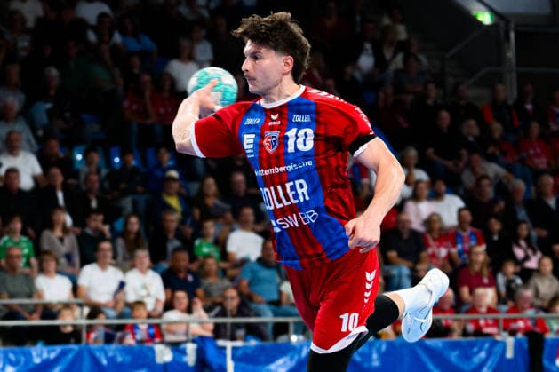 Bietigheim HBL 26 27 SG BBM Bietigheim Fuechse Berlin Jonas Josef Bietigheim Bietigheim Bissingen Egetrans Arena Baden-Württemberg Germany