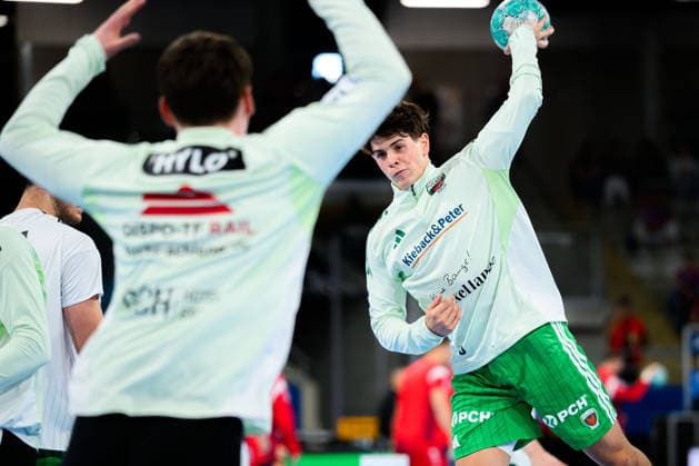 Bietigheim HBL 26 27 SG BBM Bietigheim Fuechse Berlin Leo Prantner Berlin Bietigheim Bissingen Egetrans Arena Baden-Württemberg Germany