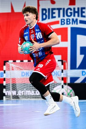 Bietigheim HBL 26 27 SG BBM Bietigheim Fuechse Berlin Jonas Josef Bietigheim Bietigheim Bissingen Egetrans Arena Baden-Württemberg Germany