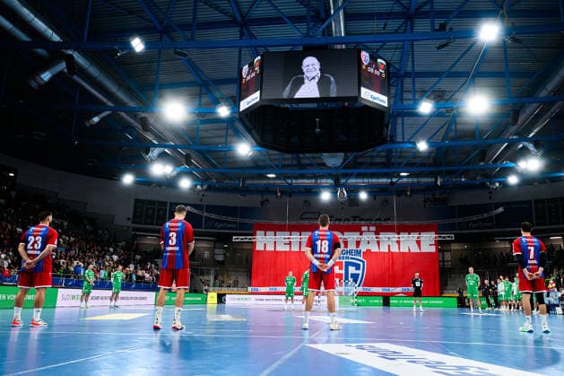 Bietigheim HBL 26 27 SG BBM Bietigheim Fuechse Berlin Minute of Silence Bietigheim Bissingen Egetrans Arena Baden-Württemberg Germany