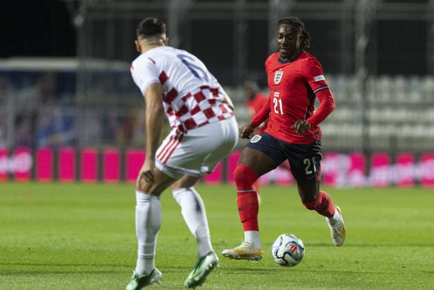 Croatia v England - UEFA Nations League RIJEKA, CROATIA - OCTOBER 03: Eberechi Eze (21) of England in action during their UEFA Nations League, League A, Group A3 soccer match at Stadion HNK Rijeka in Rijeka, Croatia on October 03, 2026. Stringer Anadolu Grad Zagreb Croatia. Editorial use only. Please get in touch for any other usage. Copyright: x2026xAnadoluxStringerx