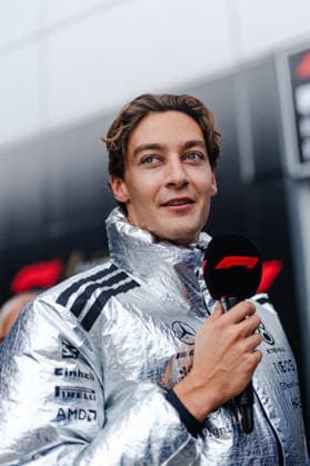 2026 Formula 1 Gulf Air Bahrain Grand Prix - Sepang George Russell (GBR) of Mercedes-AMG PETRONAS Formula One Team is seen during the driver s parade at the 2026 Formula 1 Gulf Air Bahrain Grand Prix in Malaysia at Sepang International Circuit on October 3, 2026. Photo by Tan Jun Da ABACAPRESS.COM Kuala Lumpur Malaysia Copyright: xJunxDaxTan ABACAx