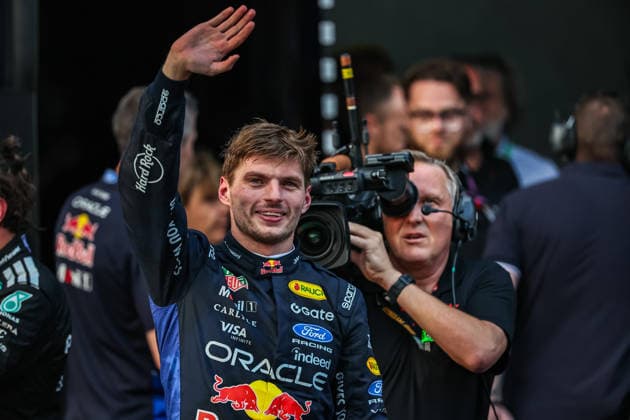 SEPANG, SGR - OCTOBER 04: Max Verstappen of Netherlands and Oracle Red Bull Racing celebrate after winning the race of the Formula 1 Gulf Air Bahrain Grand Prix on October 04, 2026 held at Sepang International Circuit in Sepang, Malaysia. (Photo by Hazrin Yeob Men Shah Icon Sportswire) AUTO: OCT 04 F1 Bahrain Grand Prix in Malaysia EDITORIAL USE ONLY Icon37826100410387
