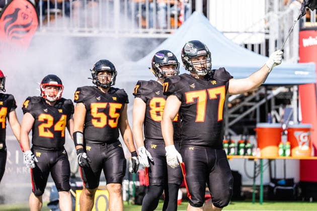 AMERICAN FOOTBALL - IFAF EC, AUT vs BEL SALZBURG,AUSTRIA,04.OCT.26 - AMERICAN FOOTBALL - IFAF European Championship, EM, Europameisterschaft Austria vs Belgium. Image shows the team of BEL. GEPAxpictures xJulioxArellano