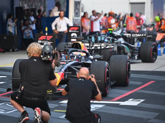 October 4, 2026, Sepang, Selangor, Malaysia: Oracle Red Bull Racing driver Max Verstappen (3) celebrates on the podium after winning the Formula 1 Gulf Air Bahrain Grand Prix in Malaysia at the PETRONAS Sepang International Circuit, in Sepang, Selangor, Malaysia. Bahrain Grand Prix 2026 In Sepang - ZUMAk197 20261004_zsp_k197_002 Copyright: xRanjithxKumarx