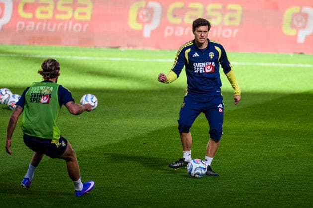 October 4, 2026: Victor Lindelöf of the Swedish men’s national soccer team at a training session on October 4, 2026 in Bucharest. Photo by Ludvig Thunman, BILDBYRAN, code LT LT0826: soccer, football, fotball, Nations League, UEFA Nations League, practice, training, Sweden, Sverige, Sverige A, bbeng, soccer, football, fotball, Nations League, UEFA Nations League, practice, training, Sweden, Sverige, Sverige A, bbengige sweden sverige a bbeng Copyright: LUDVIGxTHUNMAN BB261004LT124
