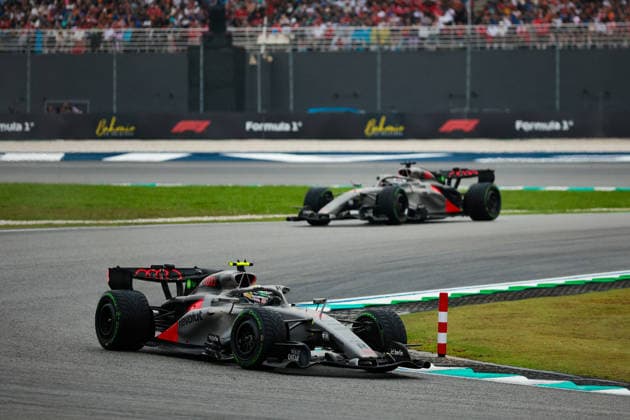 F1 - BAHRAIN GRAND PRIX IN MALAYSIA 2026 05 BORTOLETO Gabriel (bra), Audi F1 Team R26, action and 27 HULKENBERG Nico (ger), Audi F1 Team , action during the 2026 Formula 1 Bahrain Grand Prix in Malaysia, 16th round of the 2026 Formula One World Championship, WM, Weltmeisterschaft from October 2 to 4, 2026 on the Sepang International Circuit, in Sepang, Malaysia - SepangMalaysia Copyright: xEricxAlonsox