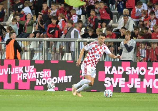 UEFA Nations League League A, Group C, Round 3, 2026–27, soccer match between Croatia and England, Dean Sculac Rujevica Stadium, Rijeka, Croatia, October 3, 2026: Ivan Perisic of Croatia (No. 14) in action during the UEFA Nations League League A, Group C, Round 3, 2026–27, soccer match between Croatia and England at Dean Sculac Rujevica Stadium, Rijeka, Croatia, October 3, 2026 Copyright: xBEAUTIFULxSPORTS Stanusicx