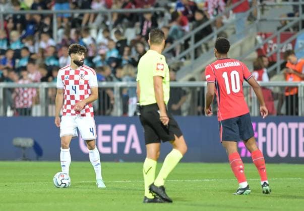 UEFA Nations League League A, Group C, Round 3, 2026–27, soccer match between Croatia and England, Dean Sculac Rujevica Stadium, Rijeka, Croatia, October 3, 2026: Josko Gvardiol of Croatia (No. 4) in action during the UEFA Nations League League A, Group C, Round 3, 2026–27, soccer match between Croatia and England at Dean Sculac Rujevica Stadium, Rijeka, Croatia, October 3, 2026 Copyright: xBEAUTIFULxSPORTS Stanusicx