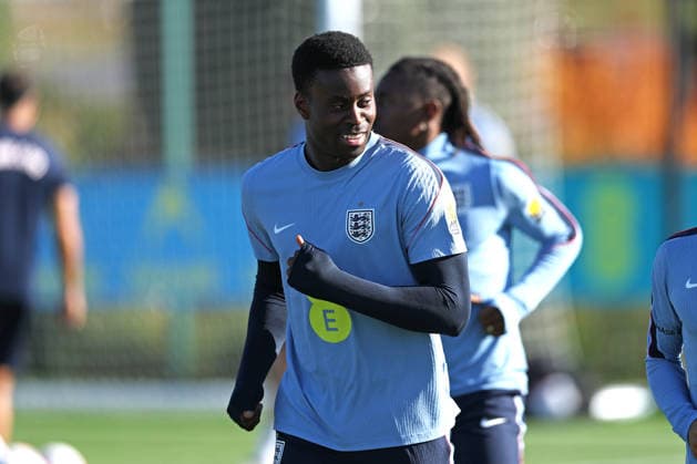 England MD-1 Training, Nations League Marc Guehi of England smiles during the England MD-1 training session ahead of the 2026 27 UEFA Nations League Group A3 match vs Czech Republic, Tottenham Hotspur Training Ground, Enfield, England on 5 October 2026 Credit: Tiego Grenho Every Second Media Editorial use only. All images are copyright Every Second Media Limited. No images may be reproduced without prior permission. Copyright: xIMAGO EveryxSecondxMediax ESM-2200-0060 TiegoxGrenhox xEveryxSecondxMediax
