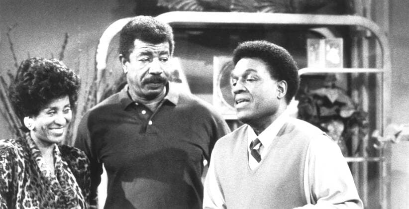 227, from left: Marla Gibbs, Hal Williams, Nipsey Russell, Men s Club, (season 3, episode 1, aired September 26, 1987), 1985-1990, Columbia courtesy Everett Collection Columbia Pictures Courtesy Everett Collection !ACHTUNG AUFNAHMEDATUM GESCHÄTZT! PUBLICATIONXNOTxINxCANxCHNxFRAxITAxJPNxNORxPOLxRUSxESPxUKxUSA Copyright: xColumbiaxPictures CourtesyxEverettxCollectionx TBDTWTW EC054