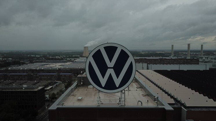 Aerial photos VW plant Wolfsburg Volkswagen plant Wolfsburg aerial photo company logo plant site Lower Saxony, Volkswagen, Germany industry, car, automobile industry, economy, Wolfsburg, automobile crisis, economic market, VW, Polo, Golf, Passat, Tiguan, Tuareg, Caddy, peoples car, logo, VW scandal, diesel scandal, scra Copyright: xMartinxDziadekx