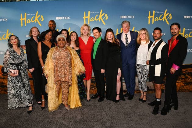 Bilder des Jahres 2022, Entertainment 05 Mai 09 May 2022 - San Diego, California - (L-R) Rose Abdoo, Hannah Einbinder, Angela E. Gibbs, Carl Clemons-Hopkins, Luenell, Jen Statsky, Lucia Aniello, Jean Smart, Paul W. Downs, Meg Stalter, Christopher McDonald, Universal Television President Erin Underhill, Johnny Sibilly and Mark Indelicato. Los Angeles Season 2 Premiere of HBO Max s Hacks . Photo Credit: Billy Bennight AdMedia 279976 2022-05-09 California Hollywood Copyright: xAdMediax STAR_279976_038