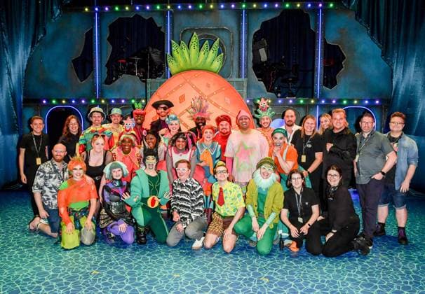 Bilder des Jahres 2023, Entertainment 08 August Entertainment Themen der Woche KW31 The SpongeBob Musical - Gala Night- the show Cast and crew at the Gala Night for The SpongeBob Musical at Queen Elizabeth Hall, Southbank Centre, on August 3, 2023 in London, England., The show stars Tom Read Wilson, Divina De Campo, Chrissie Bhima, Lewis Cornay and Irfan Damani, Credit:Jules Annan Avalon Copyright: xJulesxAnnanx xAvalonx 0794257613