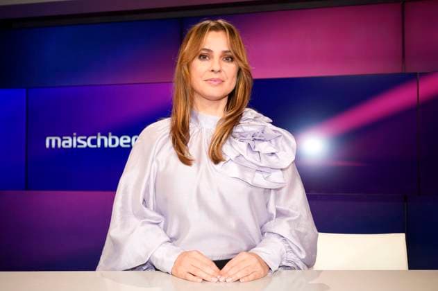 Jagoda Marinic on the ARD talk show Maischberger in Studio Adlershof Berlin, 10 01 2024 Foto:xT.xBartillax xFuturexImagex maischberger1001_4118