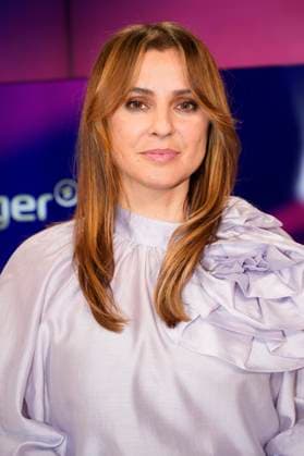 Jagoda Marinic on the ARD talk show Maischberger in Studio Adlershof Berlin, 10 01 2024 Foto:xT.xBartillax xFuturexImagex maischberger1001_4120