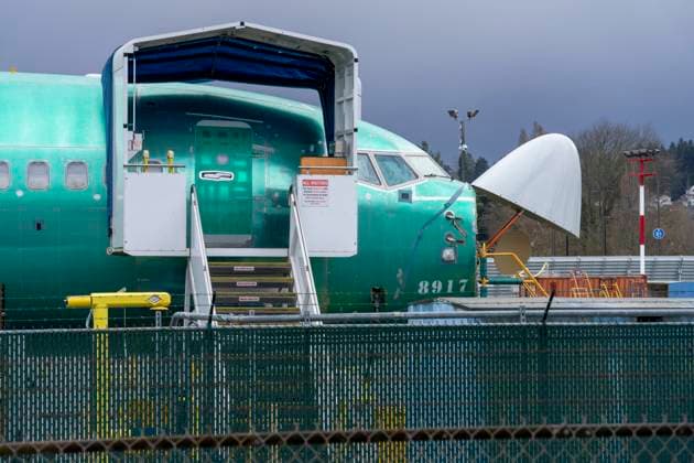 March 12, 2024, Renton, Washington, USA: Boeing airplanes in various stages of maintenance stand at the edge of the runway of Renton Municipal Airport near the Boeing Renton Factory, Tuesday. The Boeing Renton Factory is where the company s Boeing 737 MAX 9 passenger airliners are manufactured. Monday, the Department of Justice (DOJ) announced it has launched a criminal investigation into Boeing, little over two months after a door plug blew off an Alaskan Airlines 737 mid-flight. Meanwhile, the National Transportation Safety Board (NTSB) is conducting its own probe into the company. The chair of the board said getting Boeing to hand over the information needed has been frustrating. Questions about passenger safety and Boeing planes were di - ZUMAb344 20240312_znp_b344_022 Copyright: xM.xScottxBrauerx