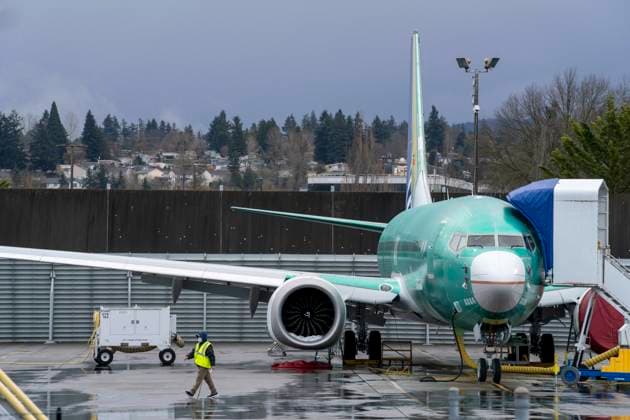 March 12, 2024, Renton, Washington, USA: Boeing airplanes in various stages of maintenance stand at the edge of the runway of Renton Municipal Airport near the Boeing Renton Factory, Tuesday. The Boeing Renton Factory is where the company s Boeing 737 MAX 9 passenger airliners are manufactured. Monday, the Department of Justice (DOJ) announced it has launched a criminal investigation into Boeing, little over two months after a door plug blew off an Alaskan Airlines 737 mid-flight. Meanwhile, the National Transportation Safety Board (NTSB) is conducting its own probe into the company. The chair of the board said getting Boeing to hand over the information needed has been frustrating. Questions about passenger safety and Boeing planes were di - ZUMAb344 20240312_znp_b344_023 Copyright: xM.xScottxBrauerx