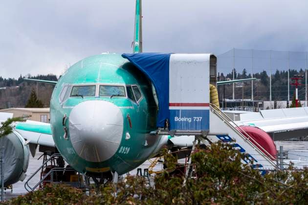 March 12, 2024, Renton, Washington, USA: Boeing airplanes in various stages of maintenance stand at the edge of the runway of Renton Municipal Airport near the Boeing Renton Factory, Tuesday. The Boeing Renton Factory is where the company s Boeing 737 MAX 9 passenger airliners are manufactured. Monday, the Department of Justice (DOJ) announced it has launched a criminal investigation into Boeing, little over two months after a door plug blew off an Alaskan Airlines 737 mid-flight. Meanwhile, the National Transportation Safety Board (NTSB) is conducting its own probe into the company. The chair of the board said getting Boeing to hand over the information needed has been frustrating. Questions about passenger safety and Boeing planes were di - ZUMAb344 20240312_znp_b344_017 Copyright: xM.xScottxBrauerx