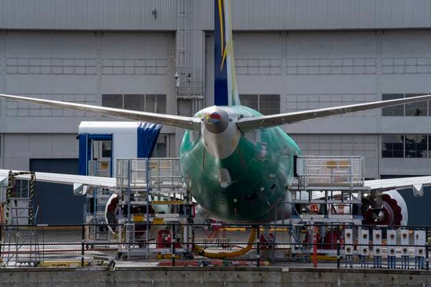 March 12, 2024, Renton, Washington, USA: Boeing airplanes in various stages of maintenance stand at the edge of the runway of Renton Municipal Airport near the Boeing Renton Factory, Tuesday. The Boeing Renton Factory is where the company s Boeing 737 MAX 9 passenger airliners are manufactured. Monday, the Department of Justice (DOJ) announced it has launched a criminal investigation into Boeing, little over two months after a door plug blew off an Alaskan Airlines 737 mid-flight. Meanwhile, the National Transportation Safety Board (NTSB) is conducting its own probe into the company. The chair of the board said getting Boeing to hand over the information needed has been frustrating. Questions about passenger safety and Boeing planes were di - ZUMAb344 20240312_znp_b344_010 Copyright: xM.xScottxBrauerx