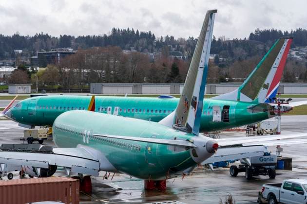 March 12, 2024, Renton, Washington, USA: Boeing airplanes in various stages of maintenance stand at the edge of the runway of Renton Municipal Airport near the Boeing Renton Factory, Tuesday. The Boeing Renton Factory is where the company s Boeing 737 MAX 9 passenger airliners are manufactured. Monday, the Department of Justice (DOJ) announced it has launched a criminal investigation into Boeing, little over two months after a door plug blew off an Alaskan Airlines 737 mid-flight. Meanwhile, the National Transportation Safety Board (NTSB) is conducting its own probe into the company. The chair of the board said getting Boeing to hand over the information needed has been frustrating. Questions about passenger safety and Boeing planes were di - ZUMAb344 20240312_znp_b344_004 Copyright: xM.xScottxBrauerx