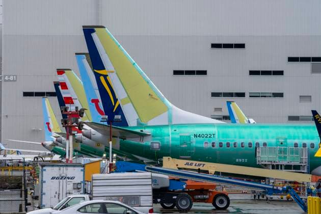 March 12, 2024, Renton, Washington, USA: Boeing airplanes in various stages of maintenance stand at the edge of the runway of Renton Municipal Airport near the Boeing Renton Factory, Tuesday. The Boeing Renton Factory is where the company s Boeing 737 MAX 9 passenger airliners are manufactured. Monday, the Department of Justice (DOJ) announced it has launched a criminal investigation into Boeing, little over two months after a door plug blew off an Alaskan Airlines 737 mid-flight. Meanwhile, the National Transportation Safety Board (NTSB) is conducting its own probe into the company. The chair of the board said getting Boeing to hand over the information needed has been frustrating. Questions about passenger safety and Boeing planes were di - ZUMAb344 20240312_znp_b344_008 Copyright: xM.xScottxBrauerx