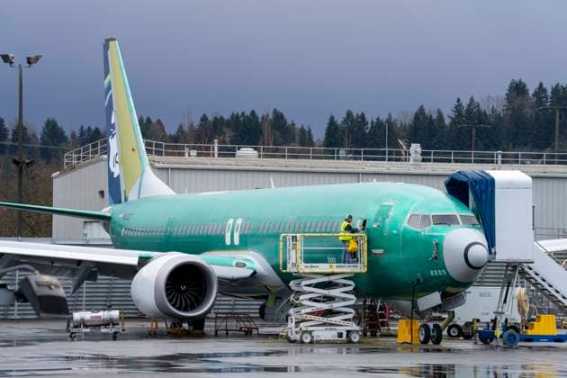 March 12, 2024, Renton, Washington, USA: Boeing airplanes in various stages of maintenance stand at the edge of the runway of Renton Municipal Airport near the Boeing Renton Factory, Tuesday. The Boeing Renton Factory is where the company s Boeing 737 MAX 9 passenger airliners are manufactured. Monday, the Department of Justice (DOJ) announced it has launched a criminal investigation into Boeing, little over two months after a door plug blew off an Alaskan Airlines 737 mid-flight. Meanwhile, the National Transportation Safety Board (NTSB) is conducting its own probe into the company. The chair of the board said getting Boeing to hand over the information needed has been frustrating. Questions about passenger safety and Boeing planes were di - ZUMAb344 20240312_znp_b344_016 Copyright: xM.xScottxBrauerx